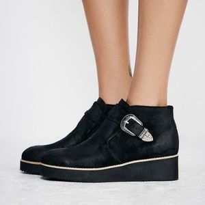 Free People Silent D Lattice Platform Boots Size 39